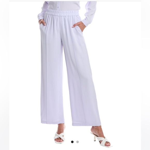 NWT Eileen Fisher
Silk Georgette Crepe Elastic Waist Wide Leg Pleated Pants - Picture 1 of 6